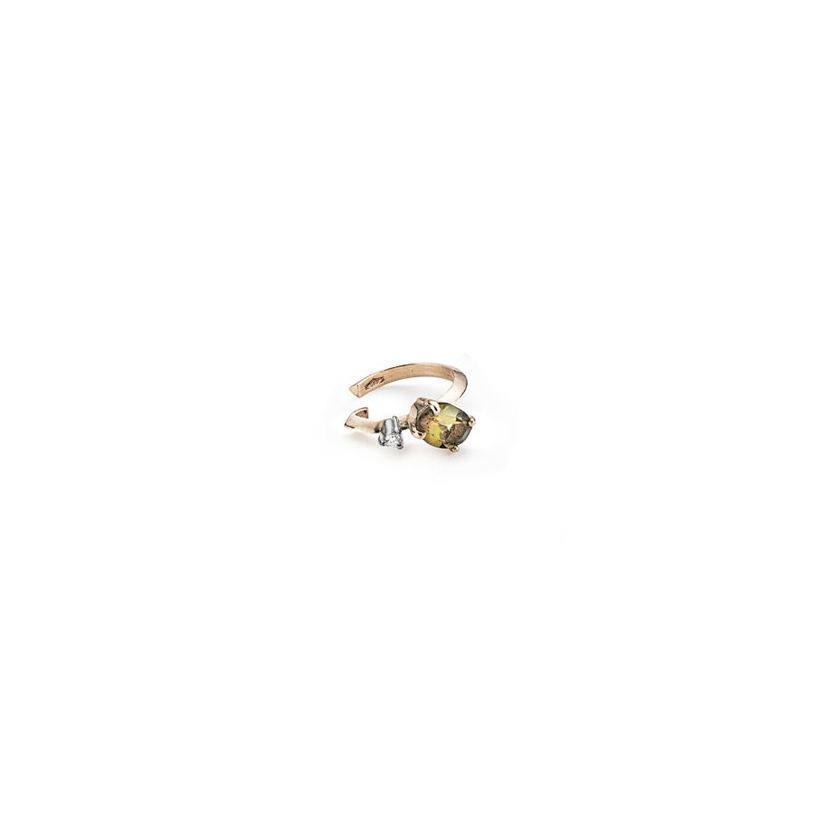Tourmaline 'Balance' cuff earring BALANCE | OR1 MONO TORMVM CT 0,02